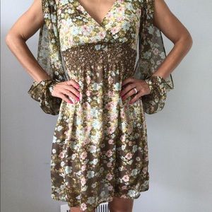 Green Flower H&M dress